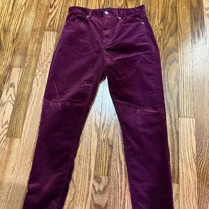 Banana Republic Skinny Corduroy Velvet Pants 26
